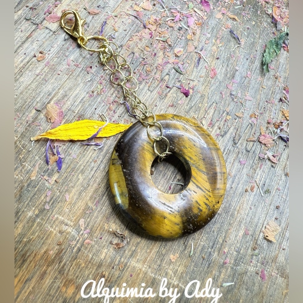 Bag charms statement big tigers eye Keychain Card Holder